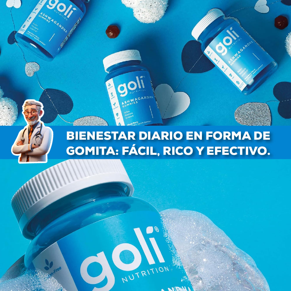 Goli Nutrition, Gomitas de ashwagandha, 60 gomitas