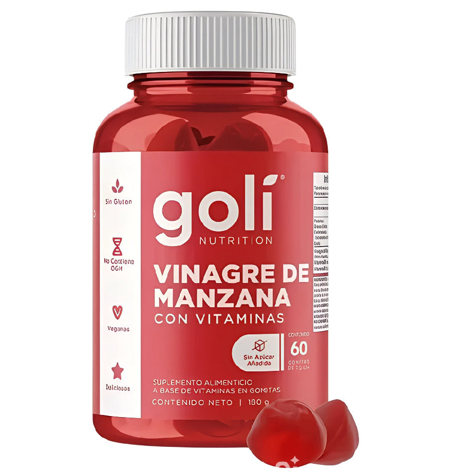 Goli Nutrition, Gomitas de vinagre de sidra de manzana, 60 gomitas