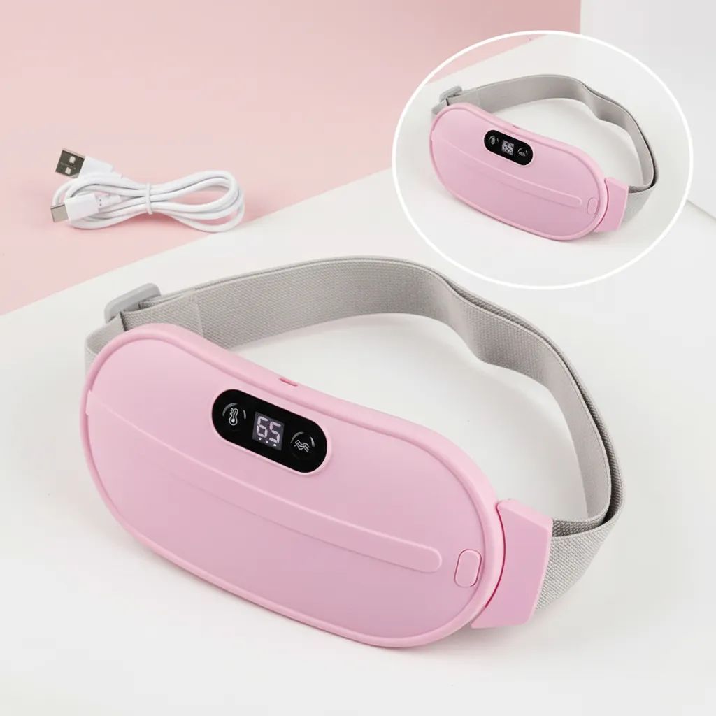 Cinturón Banda Almohadilla Anticolicos Y Masajeador Digital