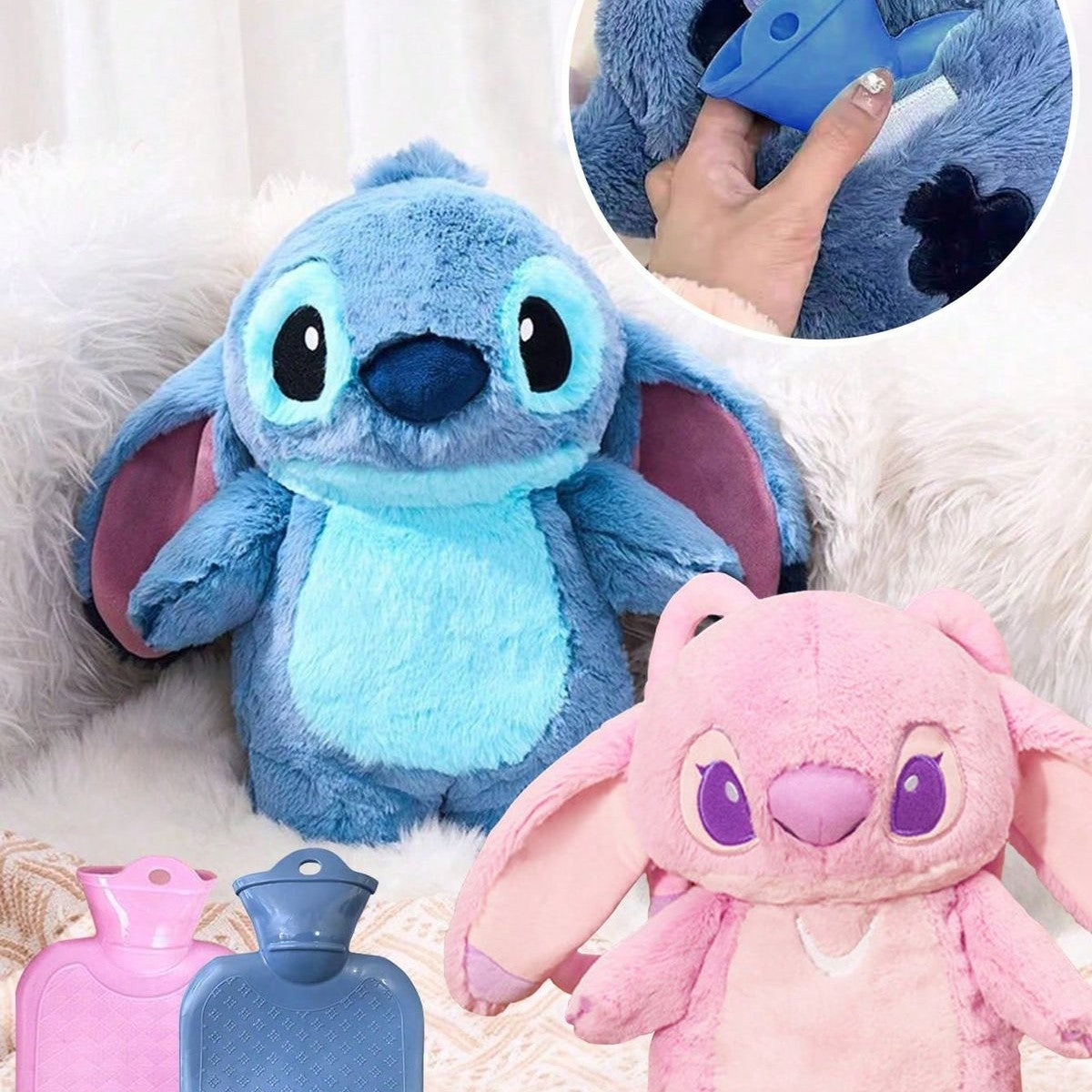  Disney Stitch y Angel, Agua Caliente